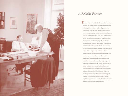 Graf Maxl & Pitkowitz - Attorneys at law - brochure designed by ateliers philipp kreidl photo graphik design