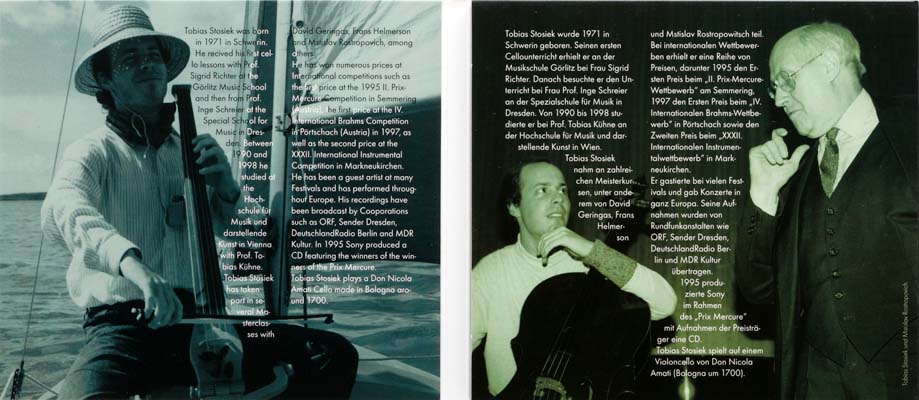 CD Tobias Stosiek - cellist designed by ateliers philipp kreidl photo graphik design