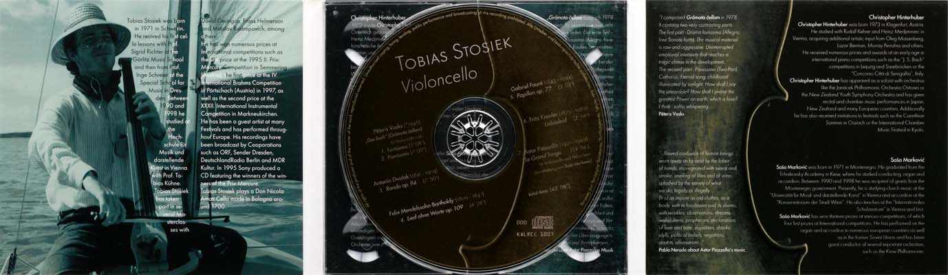 CD Tobias Stosiek - cellist designed by ateliers philipp kreidl photo graphik design